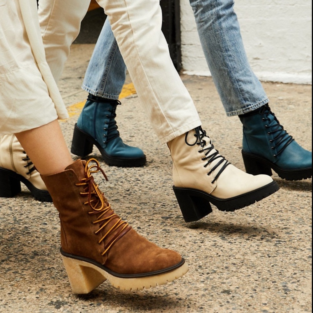 Free People Lace up boots - size 38 - gently used